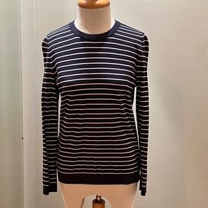 Striped long sleeve sweater